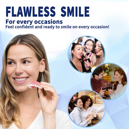 NESLEMY™-🦷Advanced Customized Full Denture Set🦷——Self-adsorbed in the mouth, comfortable to wear, worry-free chewing——your exclusive denture solution  (⏰Limited time discount last 30 minutes⏰)
