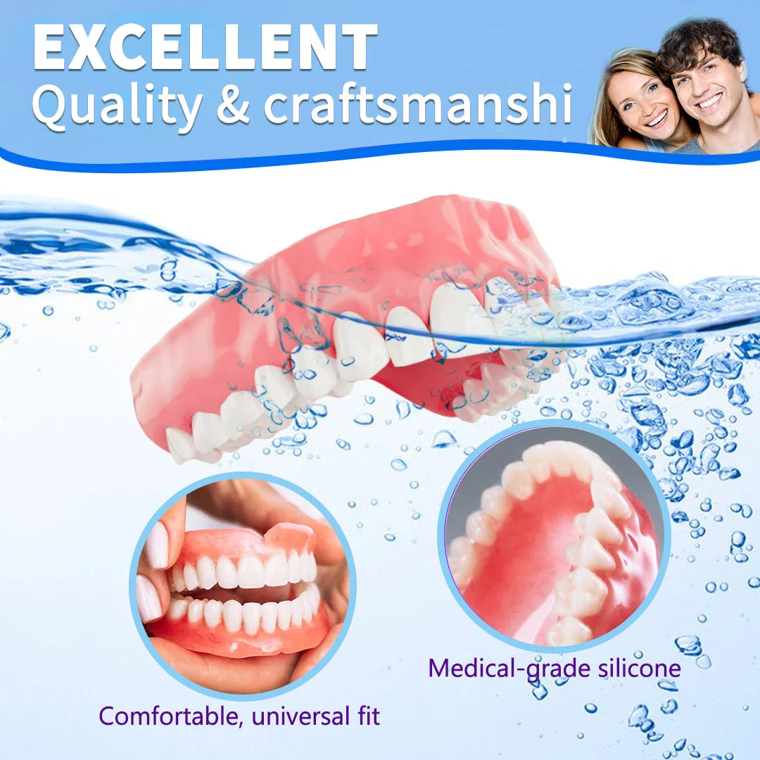 NESLEMY™-🦷Advanced Customized Full Denture Set🦷——Self-adsorbed in the mouth, comfortable to wear, worry-free chewing——your exclusive denture solution  (⏰Limited time discount last 30 minutes⏰)