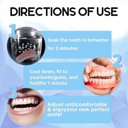 NESLEMY™-🦷Advanced Customized Full Denture Set🦷——Self-adsorbed in the mouth, comfortable to wear, worry-free chewing——your exclusive denture solution  (⏰Limited time discount last 30 minutes⏰)