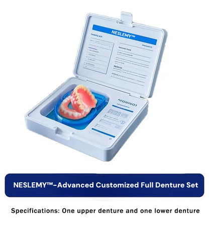 NESLEMY™-🦷Advanced Customized Full Denture Set🦷——Self-adsorbed in the mouth, comfortable to wear, worry-free chewing——your exclusive denture solution  (⏰Limited time discount last 30 minutes⏰)