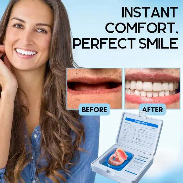 NESLEMY™-🦷Advanced Customized Full Denture Set🦷——Self-adsorbed in the mouth, comfortable to wear, worry-free chewing——your exclusive denture solution  (⏰Limited time discount last 30 minutes⏰)