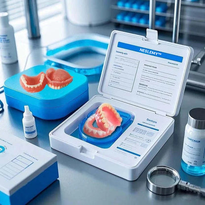 NESLEMY™-🦷Advanced Customized Full Denture Set🦷——Self-adsorbed in the mouth, comfortable to wear, worry-free chewing——your exclusive denture solution  (⏰Limited time discount last 30 minutes⏰)