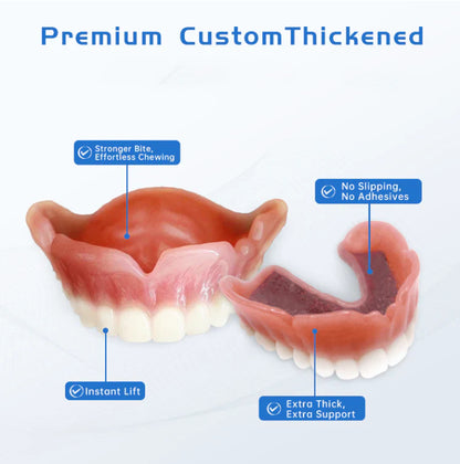 NESLEMY™-🦷Advanced Customized Full Denture Set🦷——Self-adsorbed in the mouth, comfortable to wear, worry-free chewing——your exclusive denture solution  (⏰Limited time discount last 30 minutes⏰)
