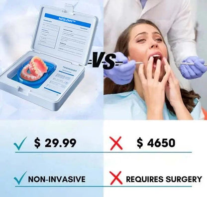 NESLEMY™-🦷Advanced Customized Full Denture Set🦷——Self-adsorbed in the mouth, comfortable to wear, worry-free chewing——your exclusive denture solution  (⏰Limited time discount last 30 minutes⏰)
